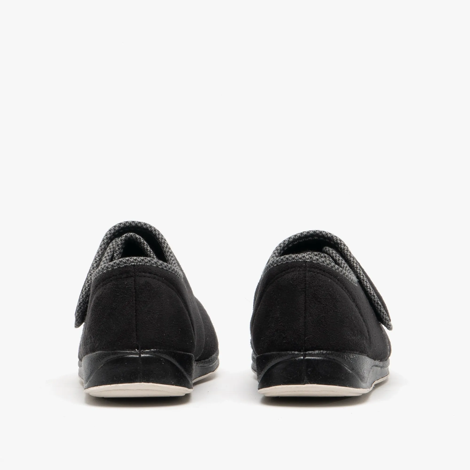 HARRY Mens (G Fit) Touch Fasten Slippers Black sold by House of Slippers product image thumbnail 5