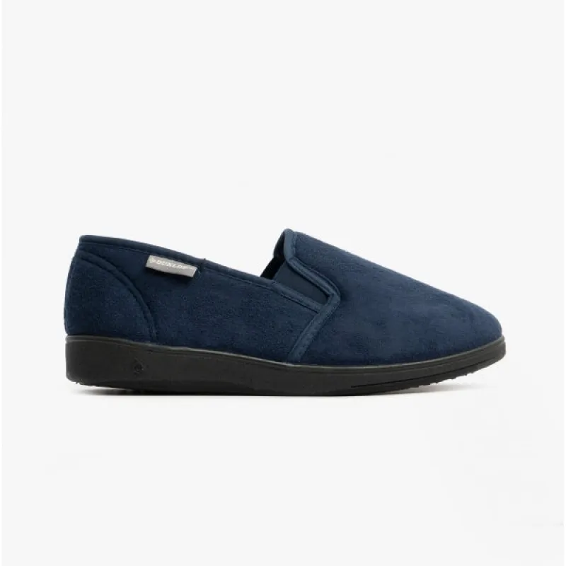 Dunlop JETHRO Mens Full Slippers Blue sold by House of Slippers