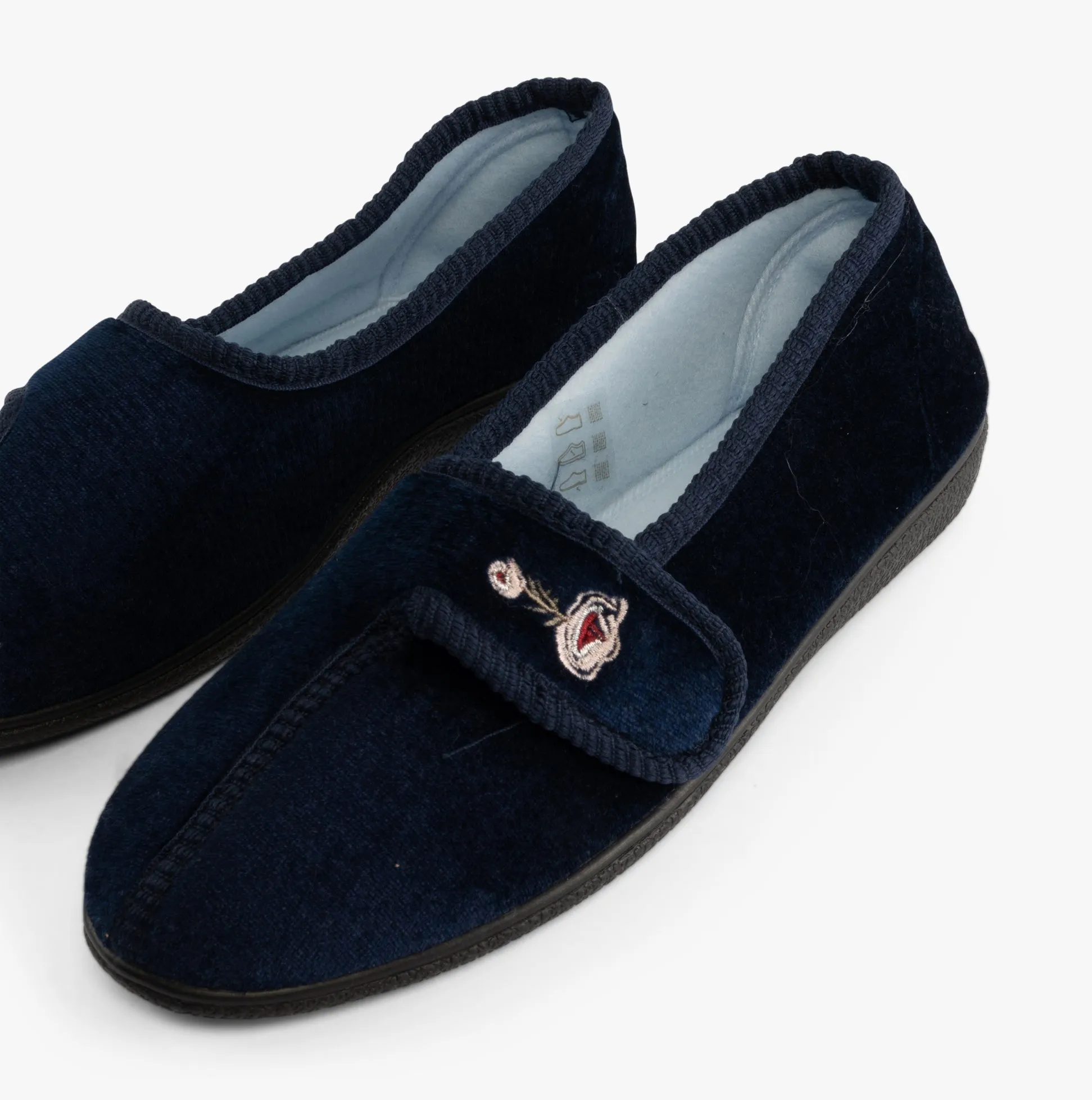 Jo & Joe IDA Womens Full Slippers Navy sold by House of Slippers product image thumbnail 5