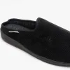 Dunlop TED Mens Mule Slippers Black sold by House of Slippers