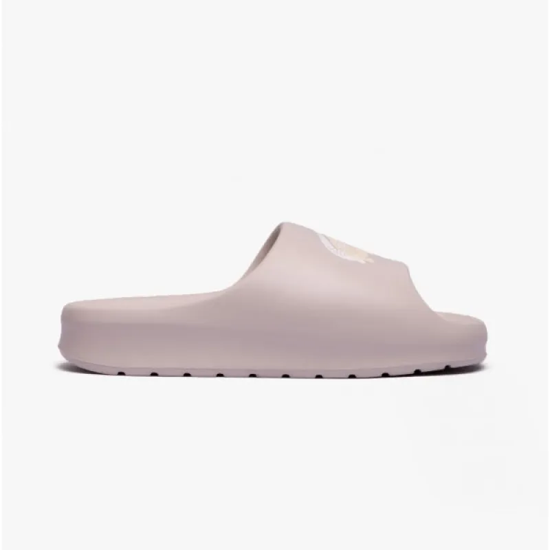 Lacoste CROCO 2.0 Womens Cushioned Sliders Off White sold by House of Slippers