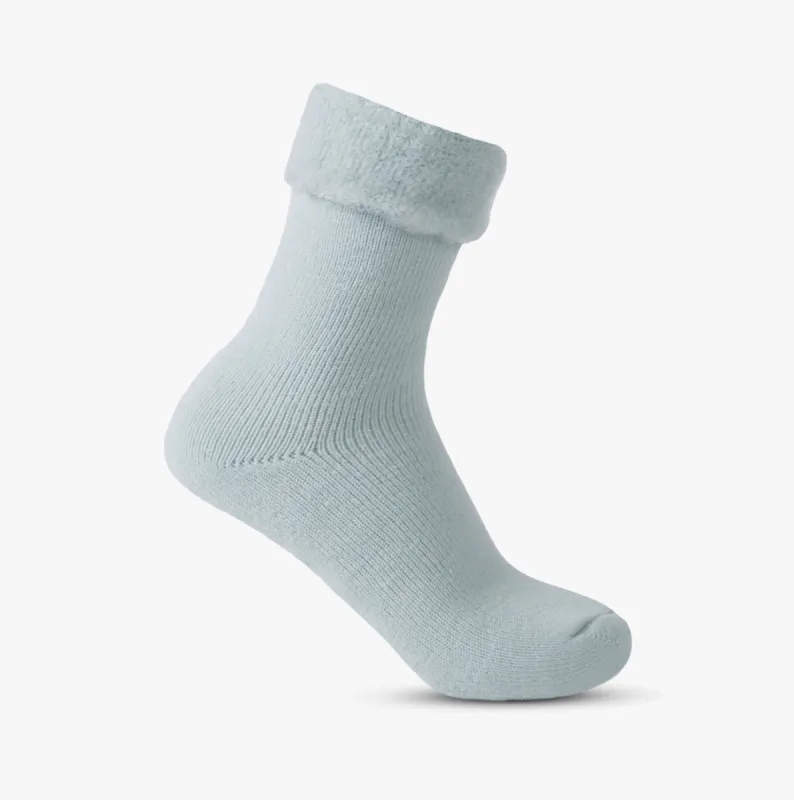 THERMAL BRUSHED Womens Bed Socks Blue sold by House of Slippers