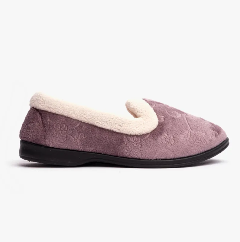 PASHMINA Womens Slippers Lilac sold by House of Slippers