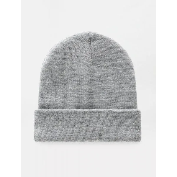 ACRYLIC CUFFED Unisex Acrylic Beanie Heather Grey sold by House of Slippers product image thumbnail 2