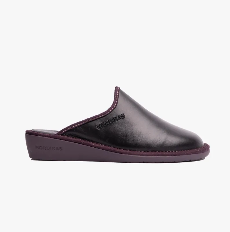 DUBLIN NEGRO Womens Mule Slippers Black sold by House of Slippers