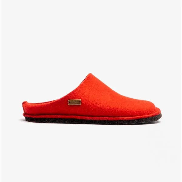 Haflinger SOFT Womens Wool Slippers Red sold by House of Slippers