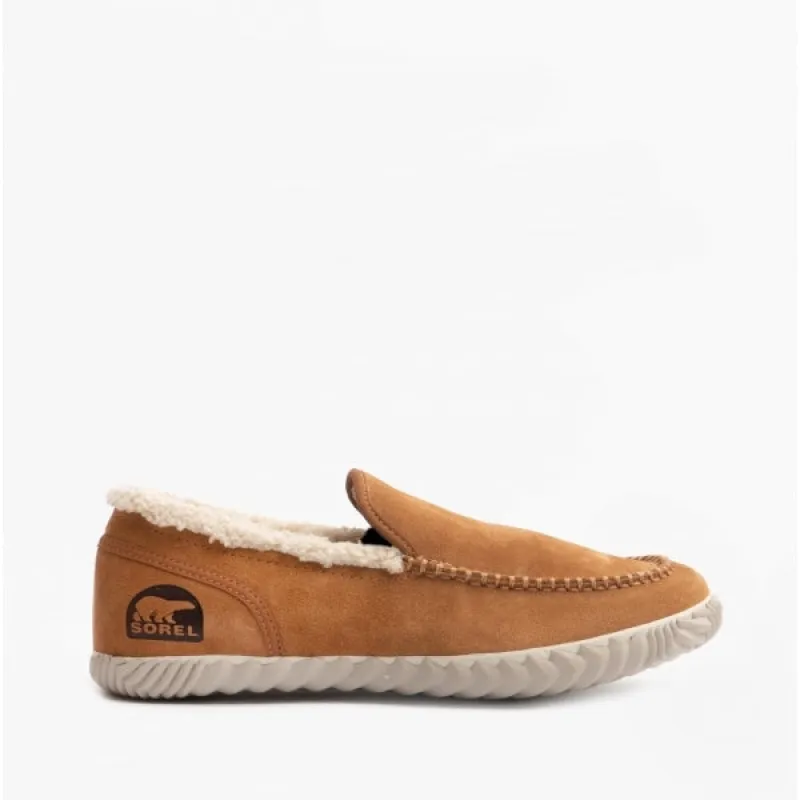 DUDE MOC Mens Suede Full Slippers Elk sold by House of Slippers