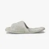Dr Keller SARA Womens Fluffy Mule Slippers Grey sold by House of Slippers