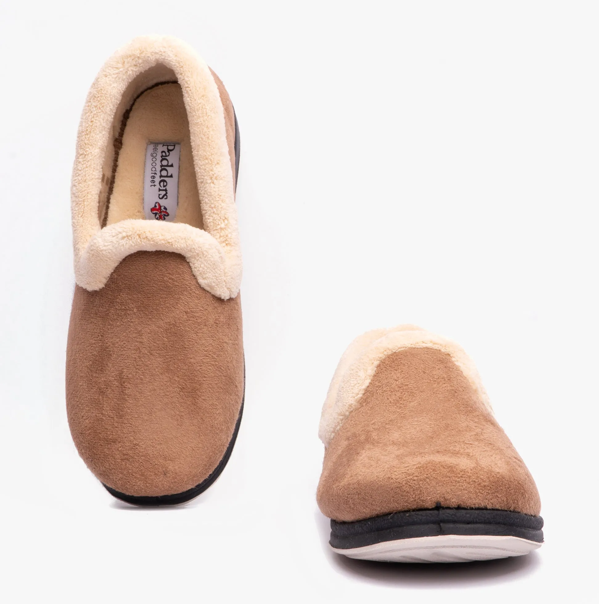 Padders REPOSE Womens (2E Fit) Full Slippers Camel sold by House of Slippers product image thumbnail 2