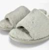 Dr Keller SARA Womens Fluffy Mule Slippers Grey sold by House of Slippers