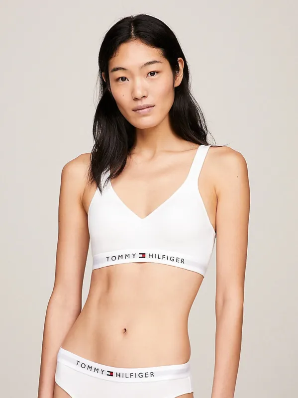 Tommy Hilfiger BRALETTE LIFT Womens White sold by House of Slippers