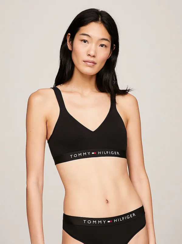 Tommy Hilfiger BRALETTE LIFT Womens Black sold by House of Slippers