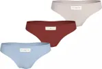 Tommy Hilfiger ESTABLISHED Womens 3 Pack Ribbed Thongs Multicoloured sold by House of Slippers