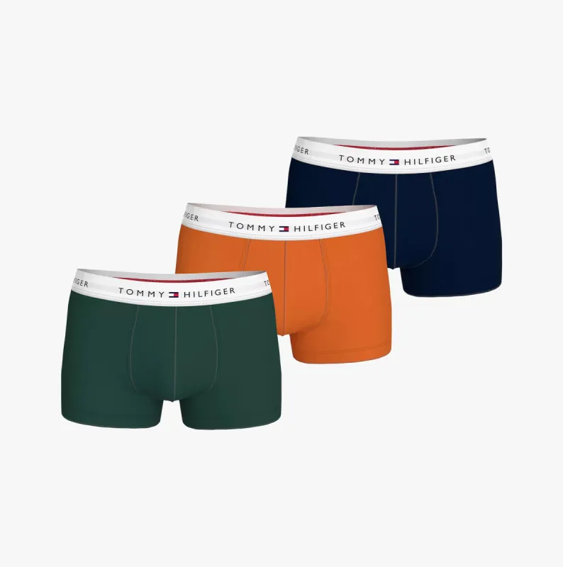 Tommy Hilfiger SIGNATURE COTTON ESS Mens  3 -Pack Trunks Multicoloured made by Tommy Hilfiger