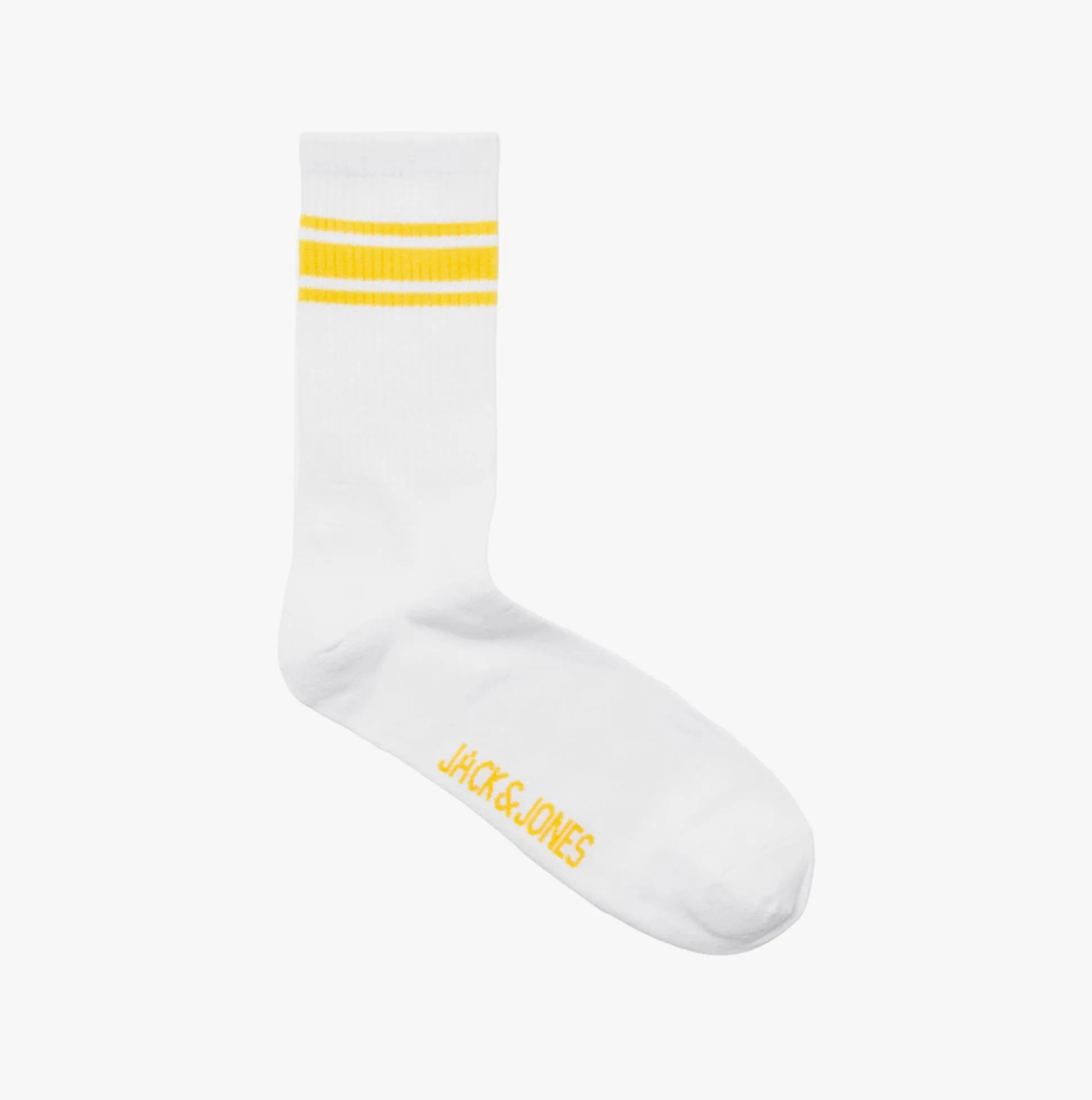 Jack & Jones TREY Mens 5-Pack Socks Bright White sold by House of Slippers product image thumbnail 3