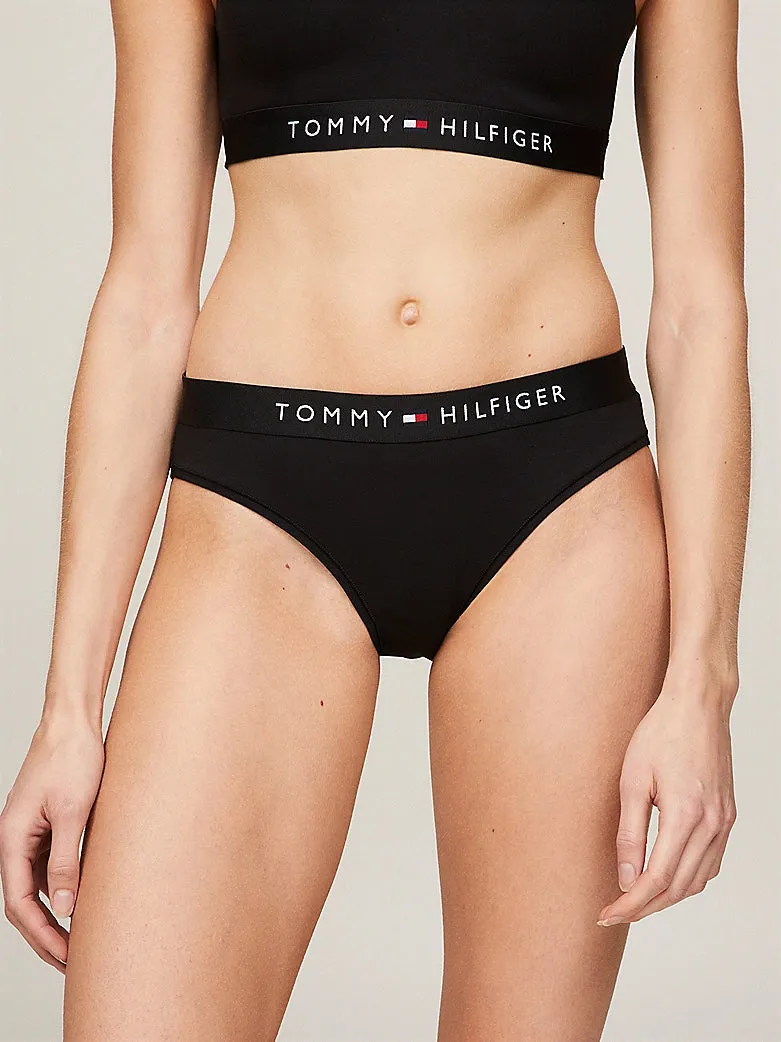 Tommy Hilfiger TH ORIGINAL LOGO BIKINI Womens Briefs Black sold by House of Slippers