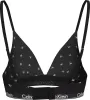 Calvin Klein MODERN COTTON Womens Triangle Bra Black Diamond Logo Print sold by House of Slippers