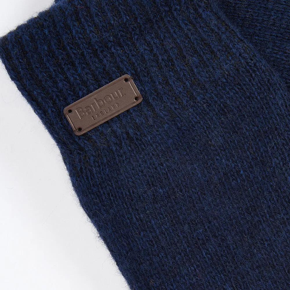 Barbour CARLTON BEANIE & GLOVES Gift Set Mens Navy sold by House of Slippers product image thumbnail 5