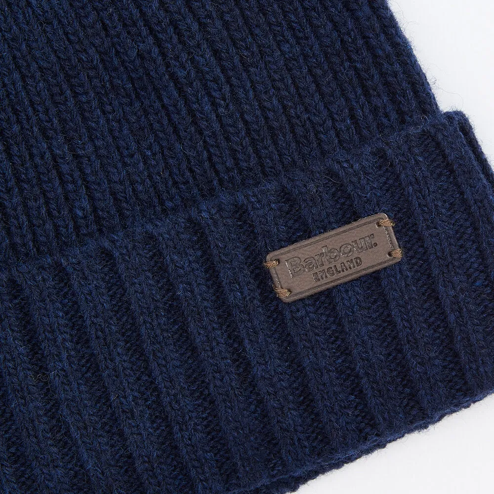 Barbour CARLTON BEANIE & GLOVES Gift Set Mens Navy sold by House of Slippers product image thumbnail 4