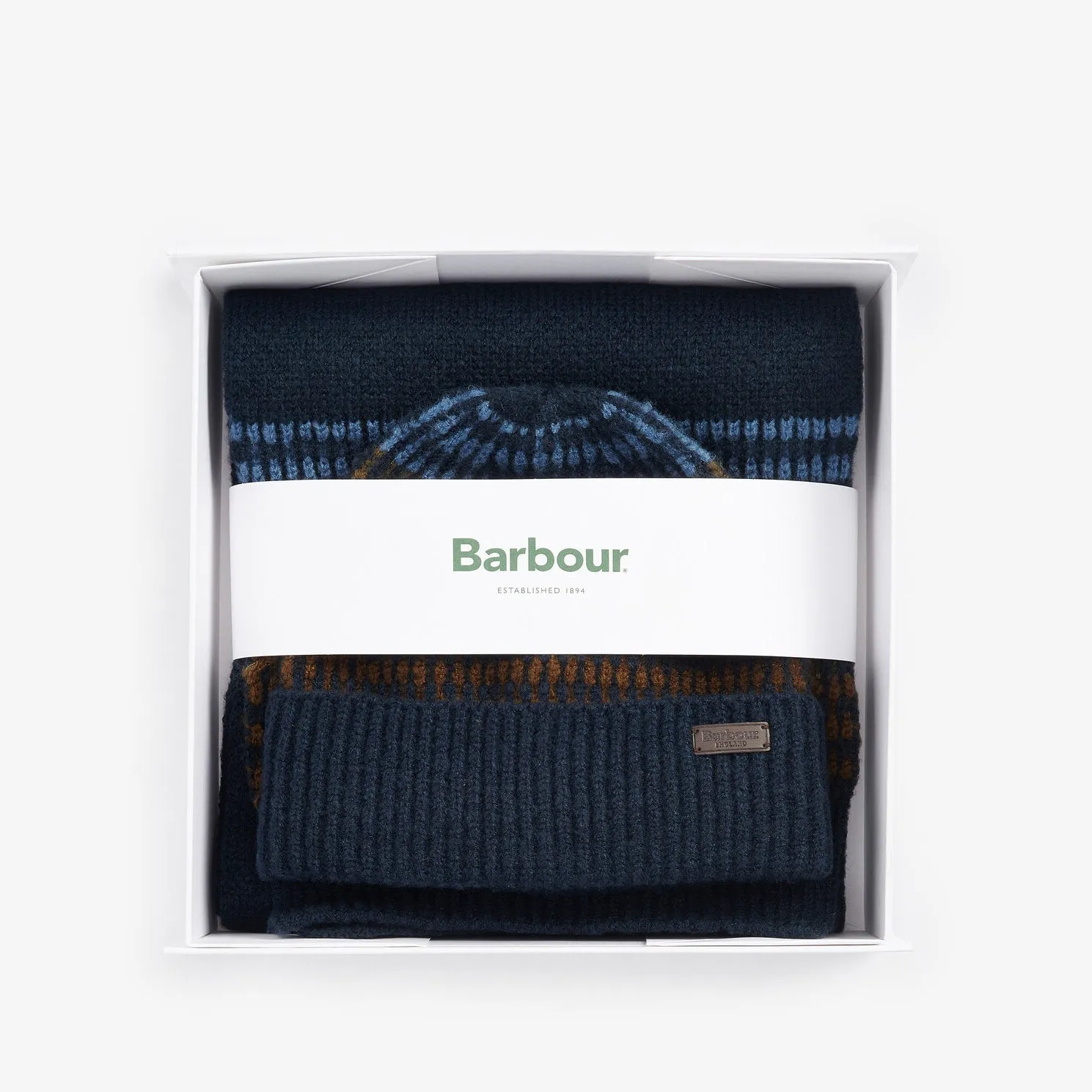 BRANTON BEANIE & SCARF Gift Set Mens Navy sold by House of Slippers product image thumbnail 4