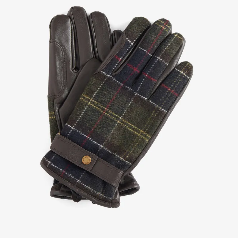 Barbour NEWBROUGH TARTAN GLOVES Mens Classic sold by House of Slippers