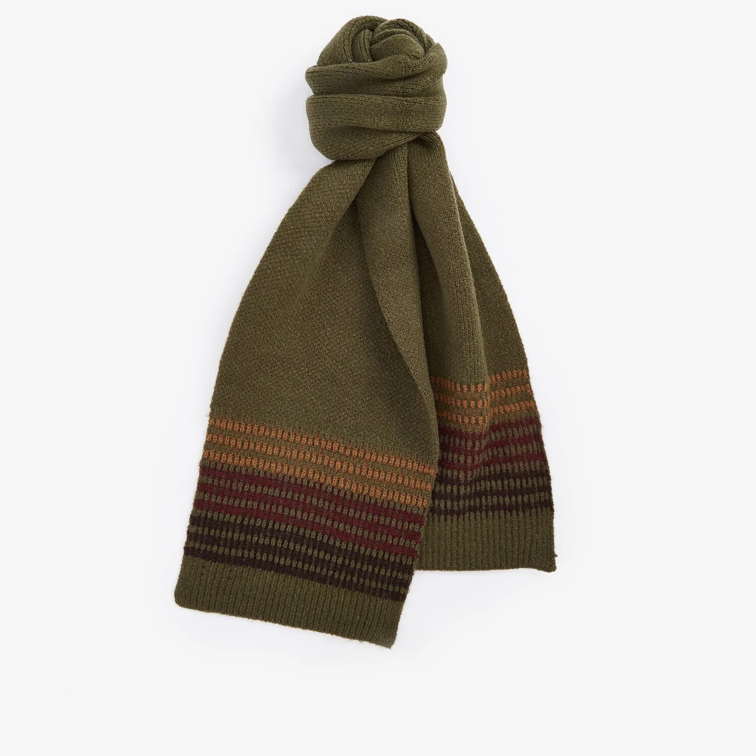 Barbour BRANTON BEANIE & SCARF Gift Set Mens Army Green sold by House of Slippers product image thumbnail 3
