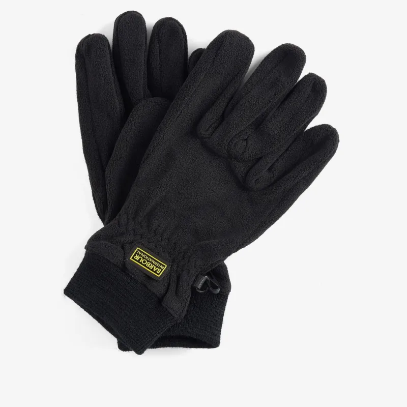Barbour AXLE FLEECE GLOVES Mens Black sold by House of Slippers