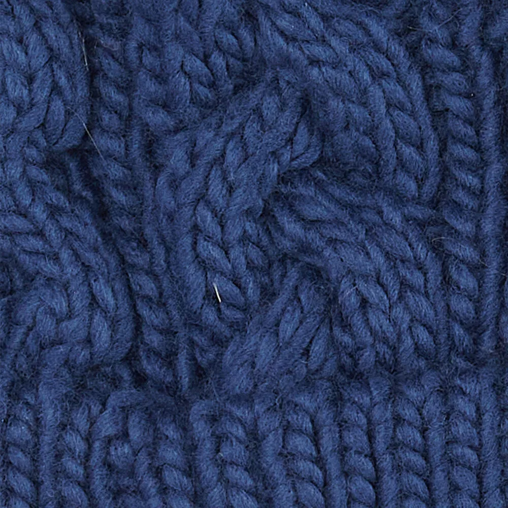 PENSHAW Womens Pom-Pom Beanie Navy sold by House of Slippers product image thumbnail 4