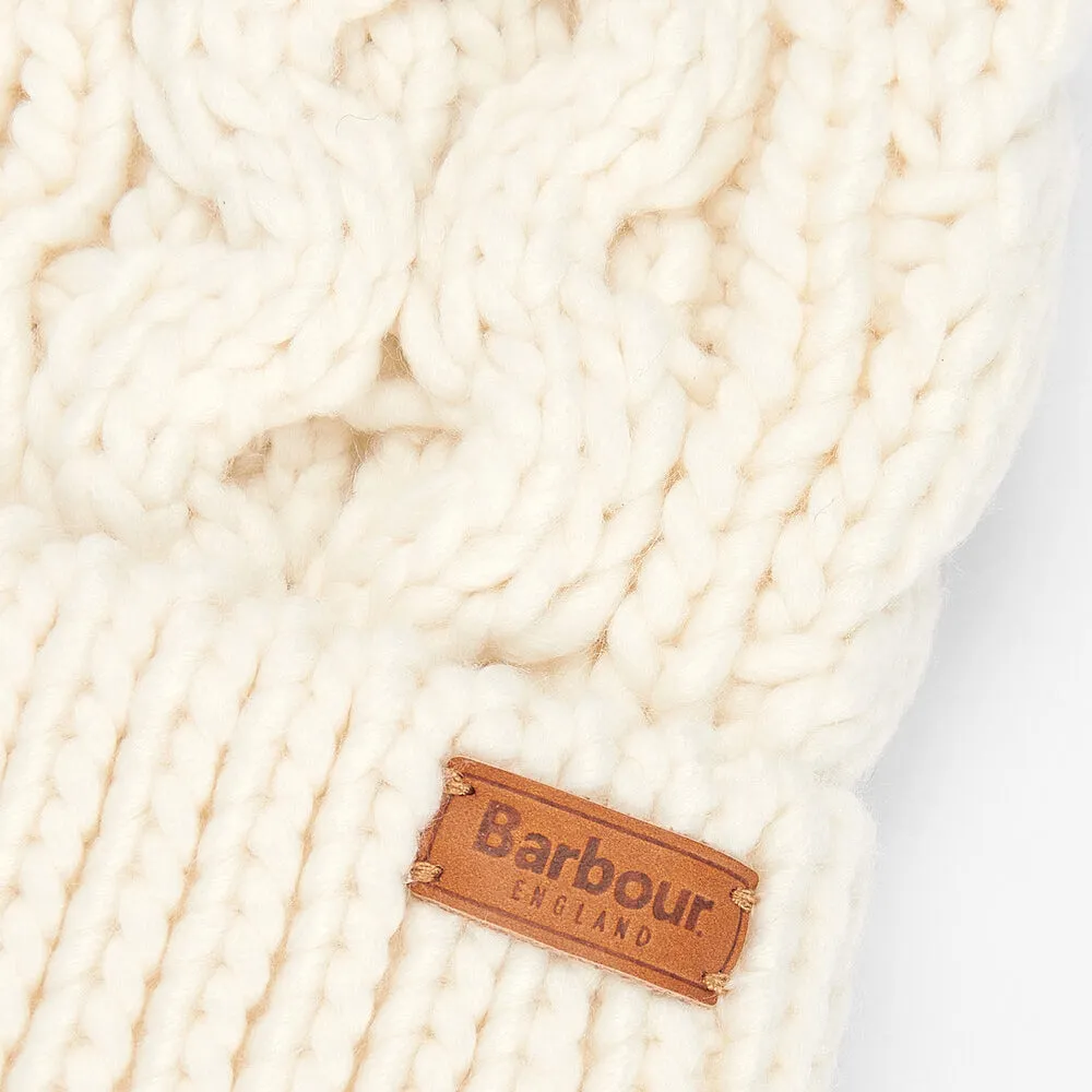 Barbour PENSHAW Womens Pom-Pom Beanie Cloud sold by House of Slippers product image thumbnail 3