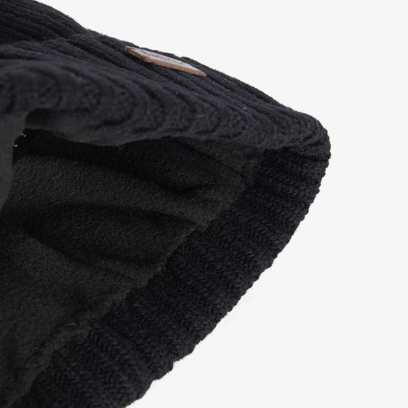 Barbour CARLTON Mens Beanie Black sold by House of Slippers product image thumbnail 4