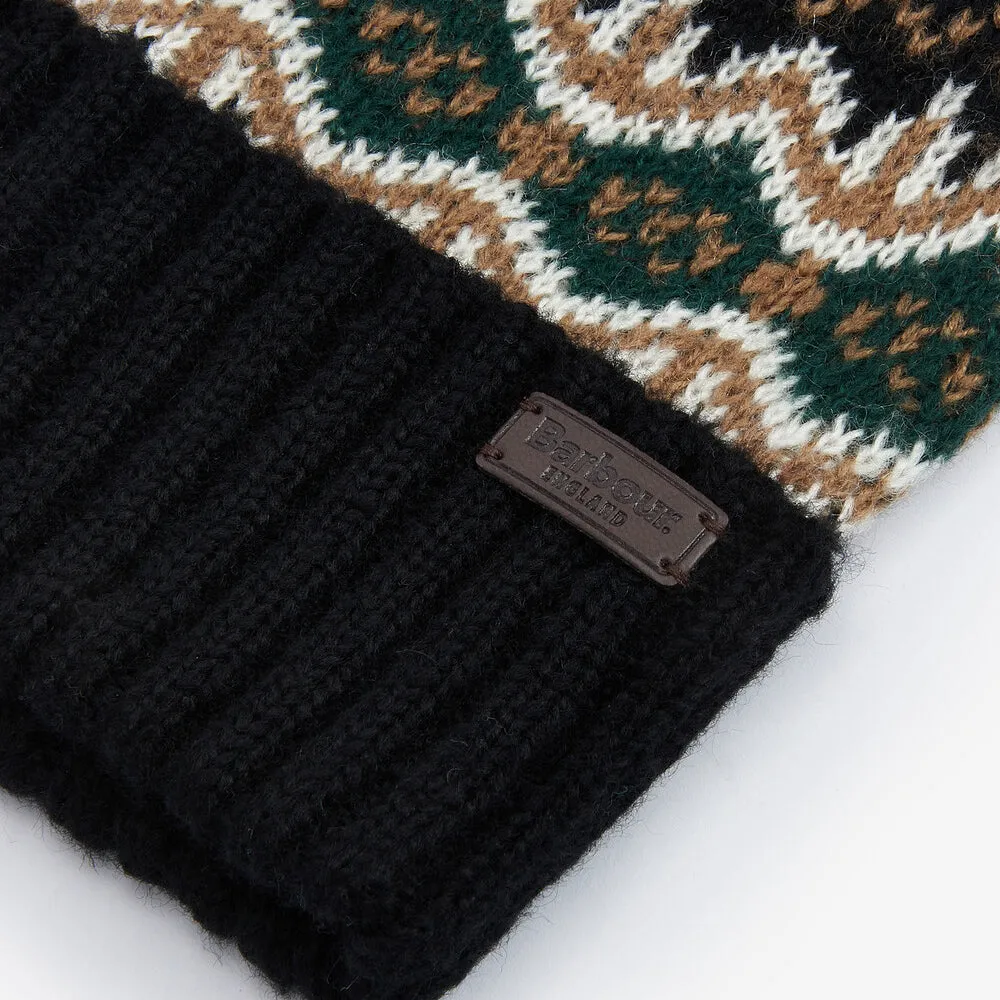 CASE FAIRISLE Mens Bobble Beanie Green Loch sold by House of Slippers product image thumbnail 3
