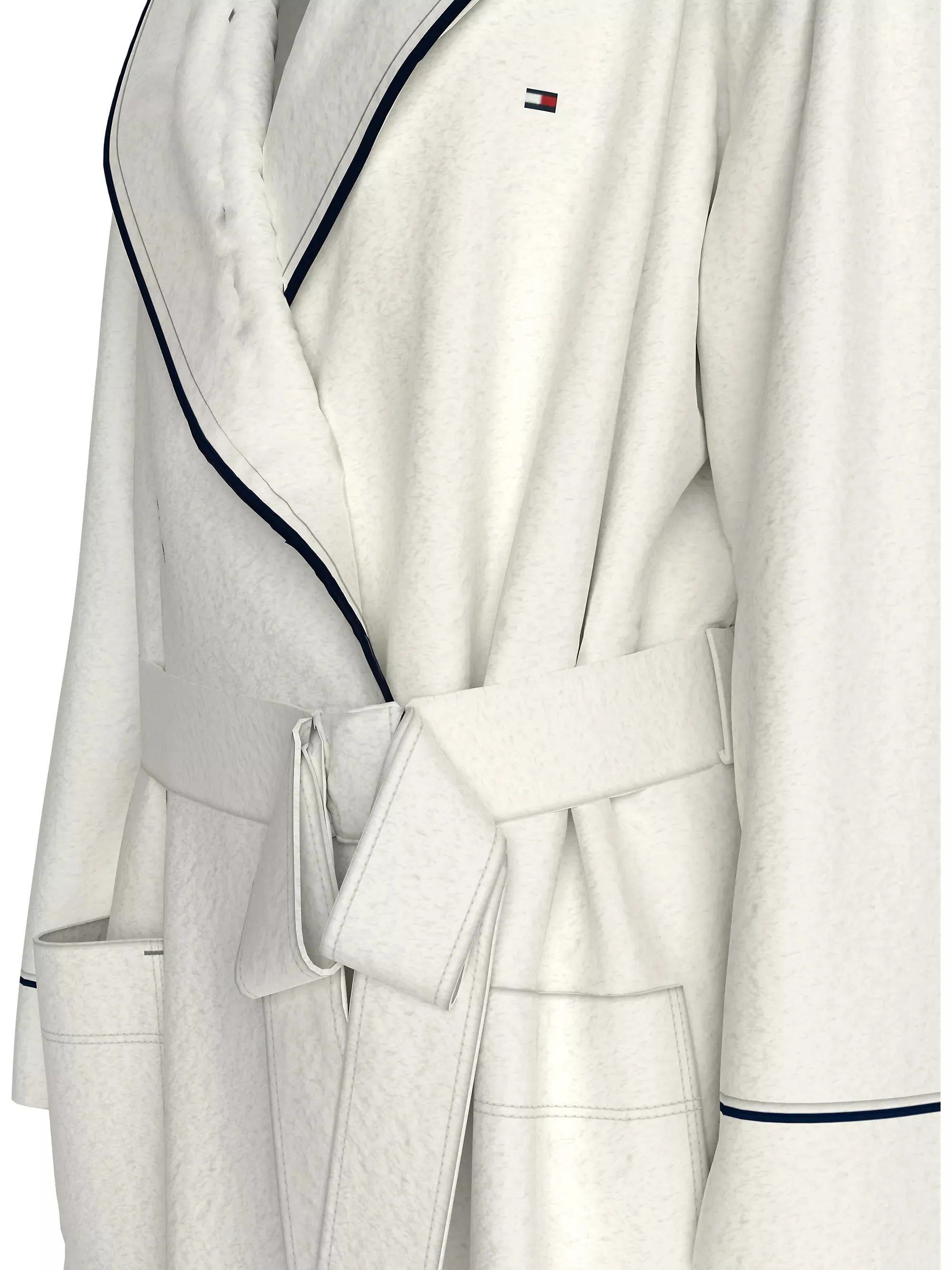 ORIGINAL Womens Fleece Bathrobe Ivory sold by House of Slippers product image thumbnail 3