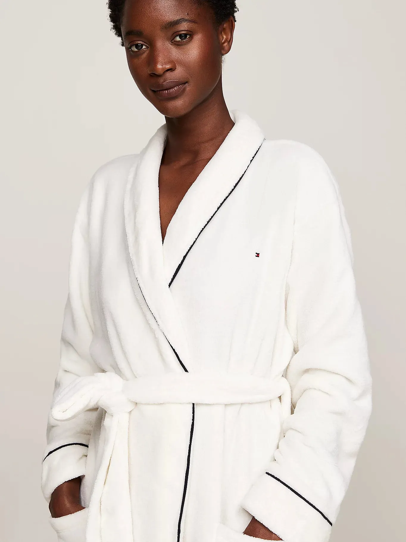 ORIGINAL Womens Fleece Bathrobe Ivory sold by House of Slippers product image thumbnail 2