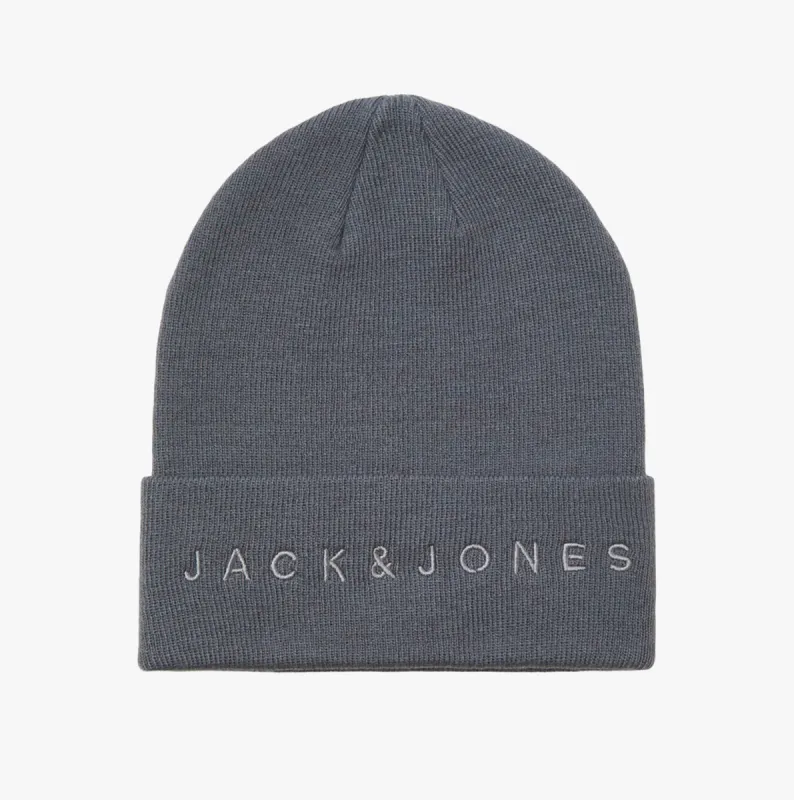 Jack & Jones GIVE Mens Beanie Iron Gate sold by House of Slippers