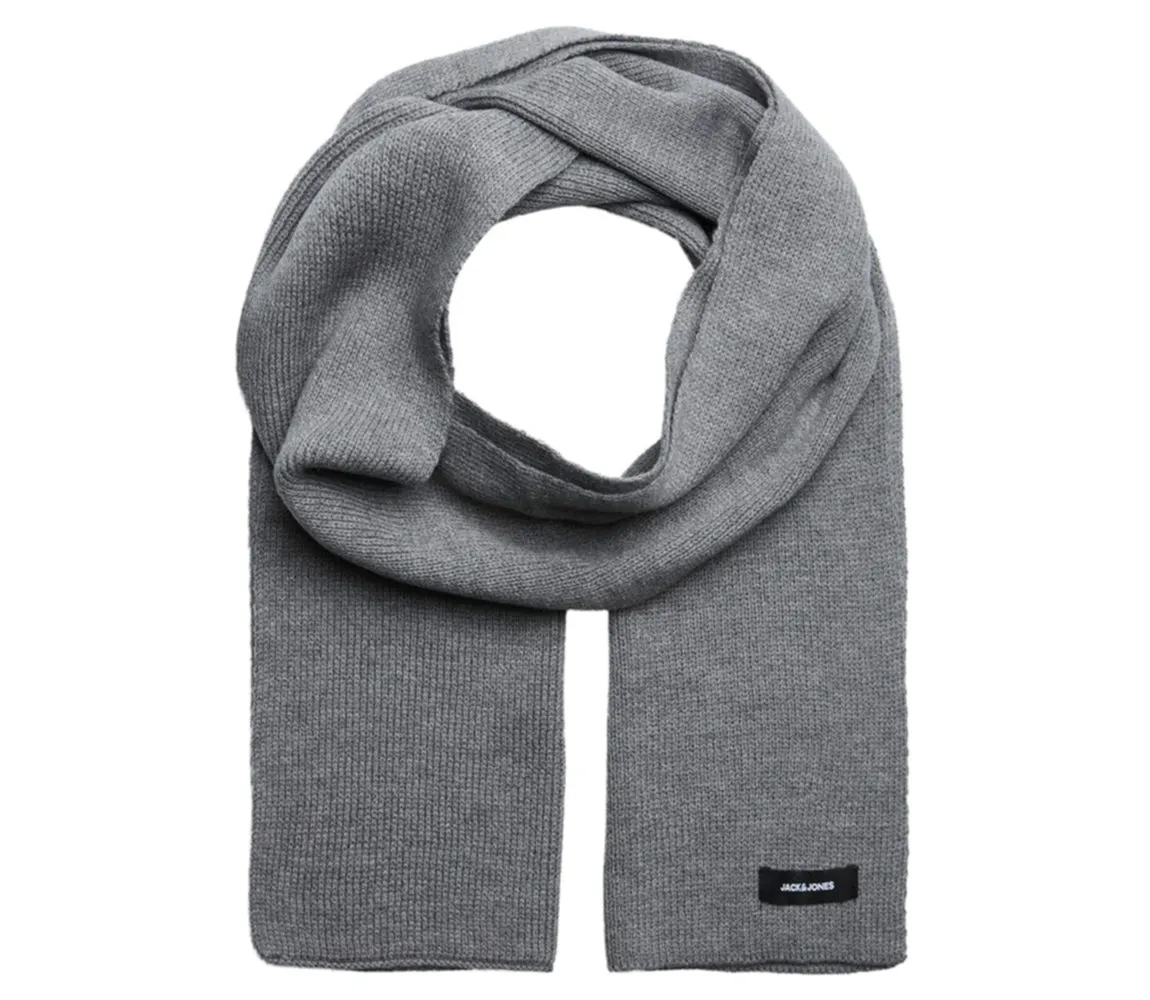 Jack & Jones DNA Mens Hat & Scarf Grey Melange sold by House of Slippers product image thumbnail 2