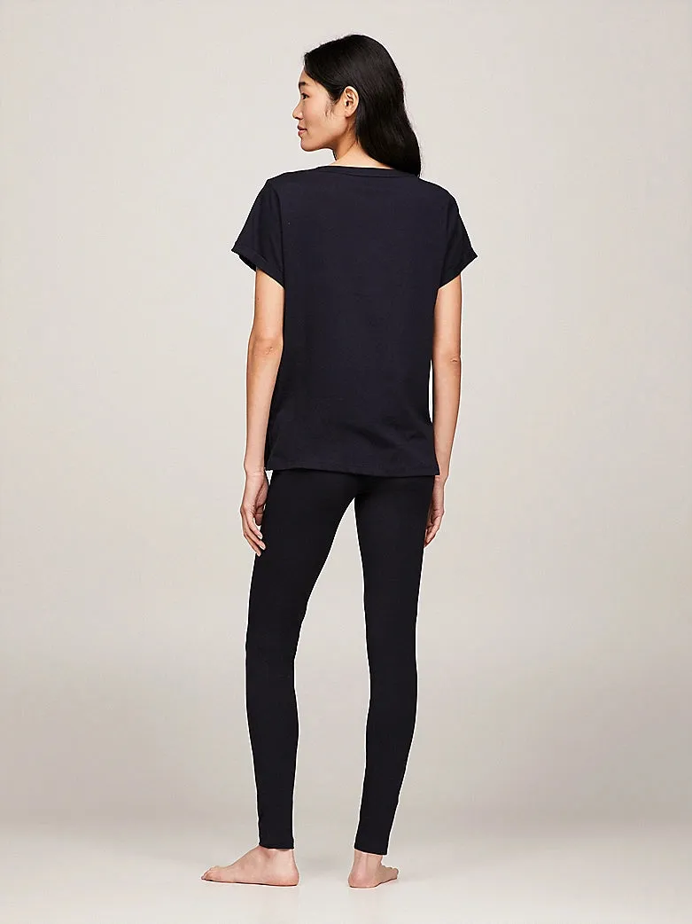 Tommy Hilfiger PURE COTTON Womens T-Shirt Desert Sky sold by House of Slippers product image thumbnail 5