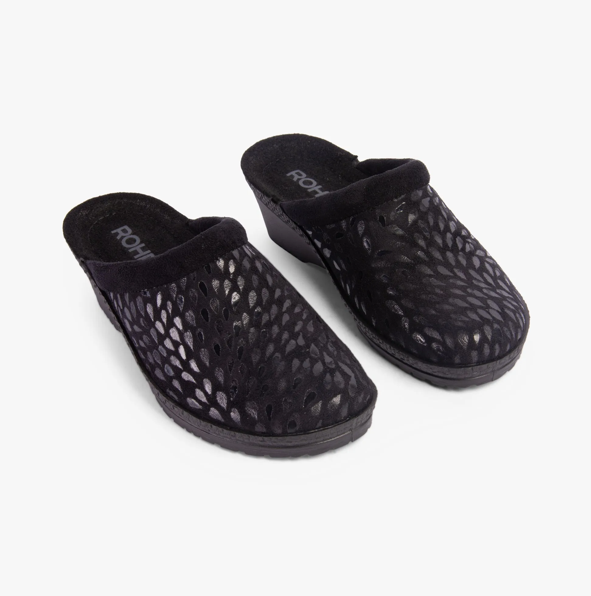 Rohde 2456-90 Womens Mules Black sold by House of Slippers product image thumbnail 4