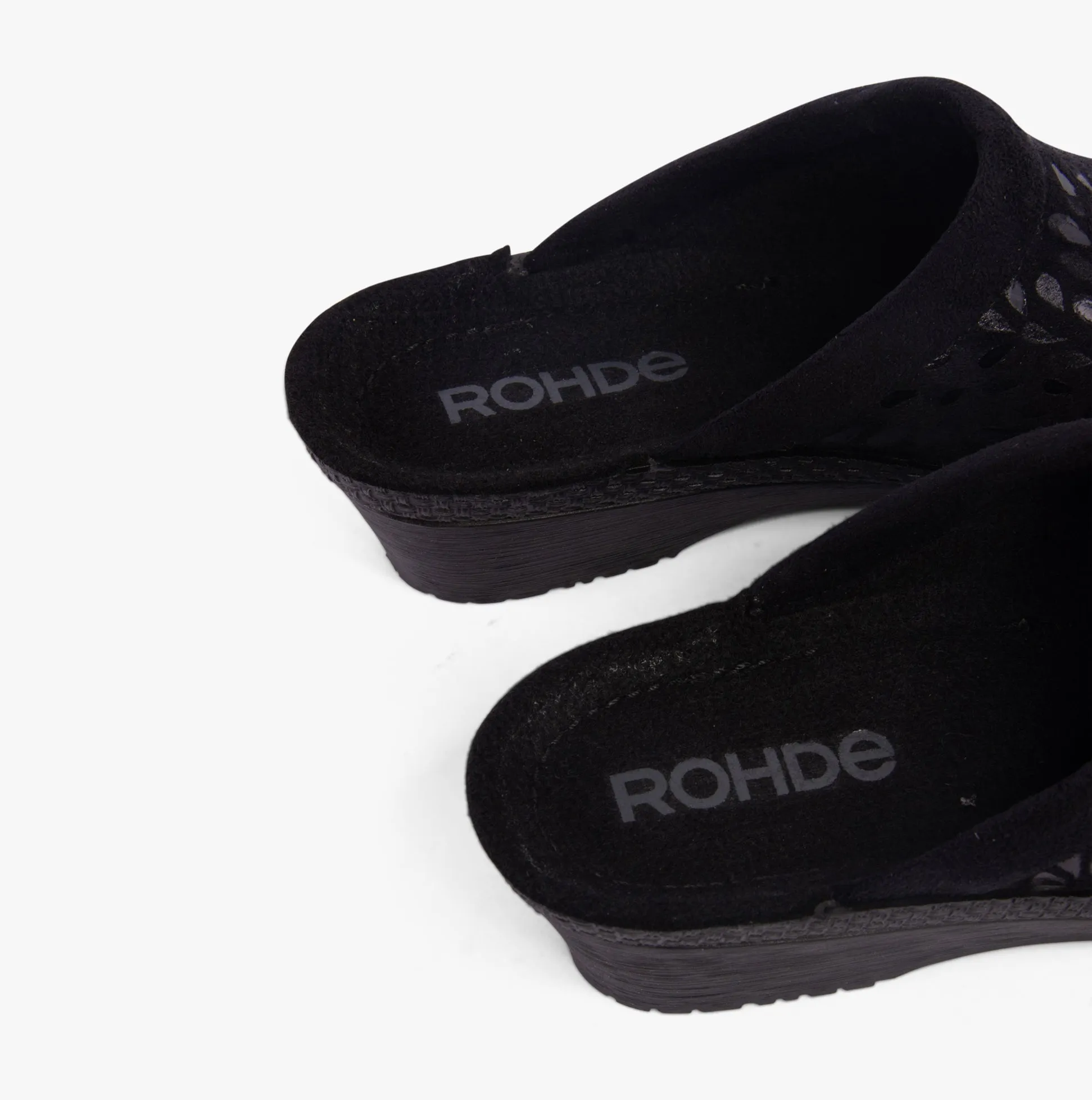 Rohde 2456-90 Womens Mules Black sold by House of Slippers product image thumbnail 5