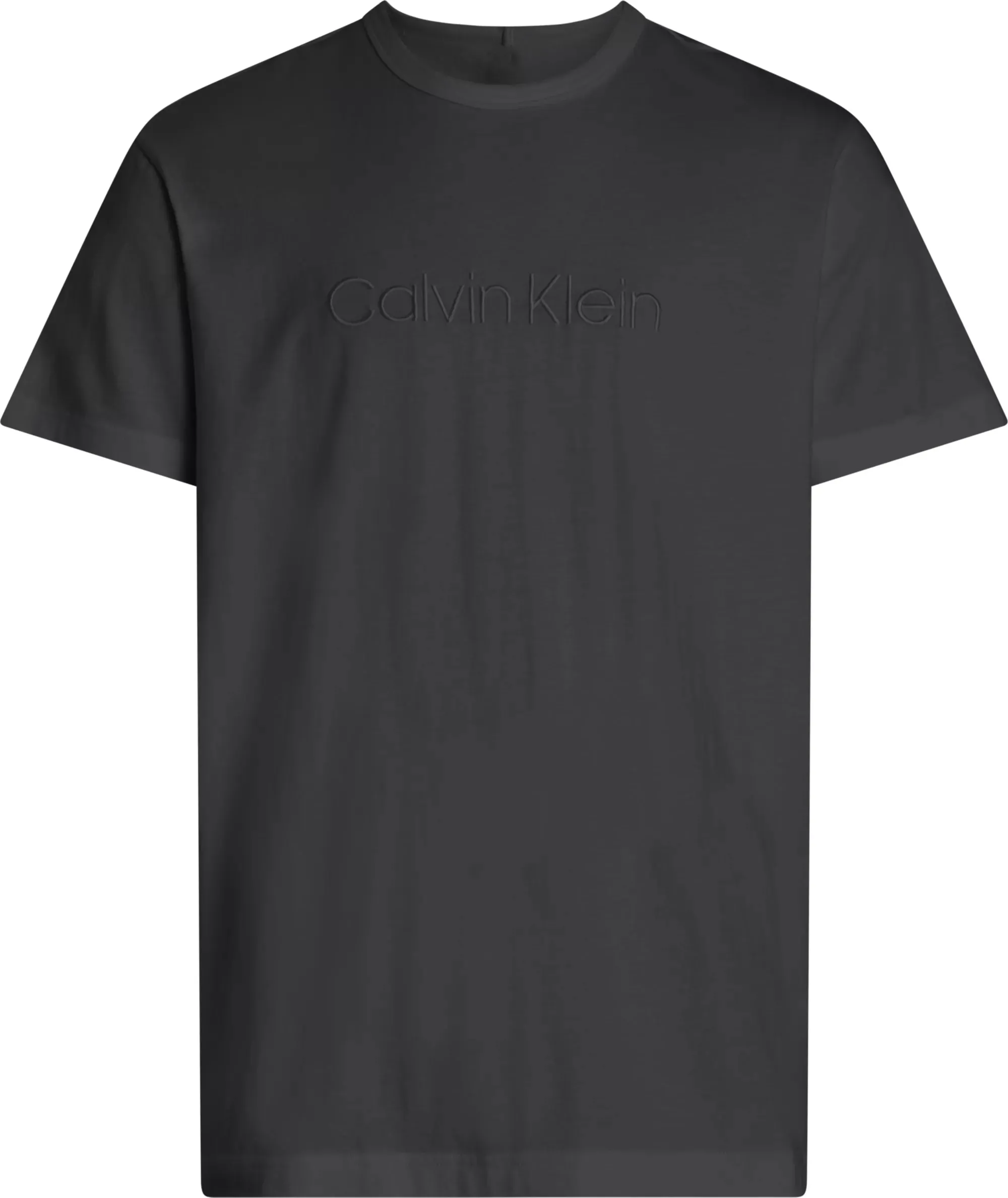 Calvin Klein LOGO COTTON Mens Crew Neck T Shirt Dark Grey Heather sold by House of Slippers