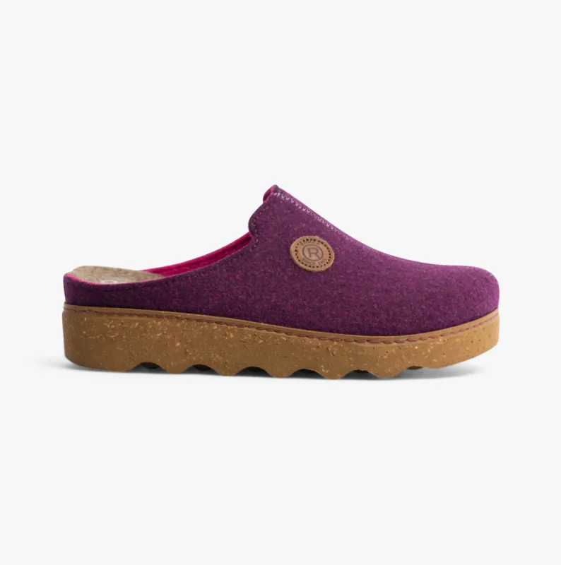 6120-59 Womens Mule Slippers Purple sold by House of Slippers