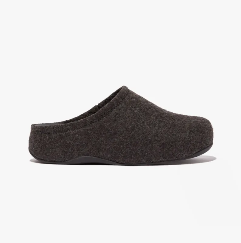 FitFlop SHUV e01 Womens Clog Slippers All Black made by Fitflop