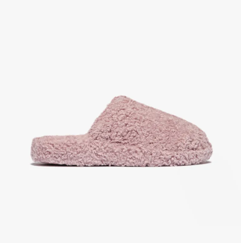 FitFlop iQUSHION D-LUXE Womens Mule Slippers Dusky Pink made by Fitflop