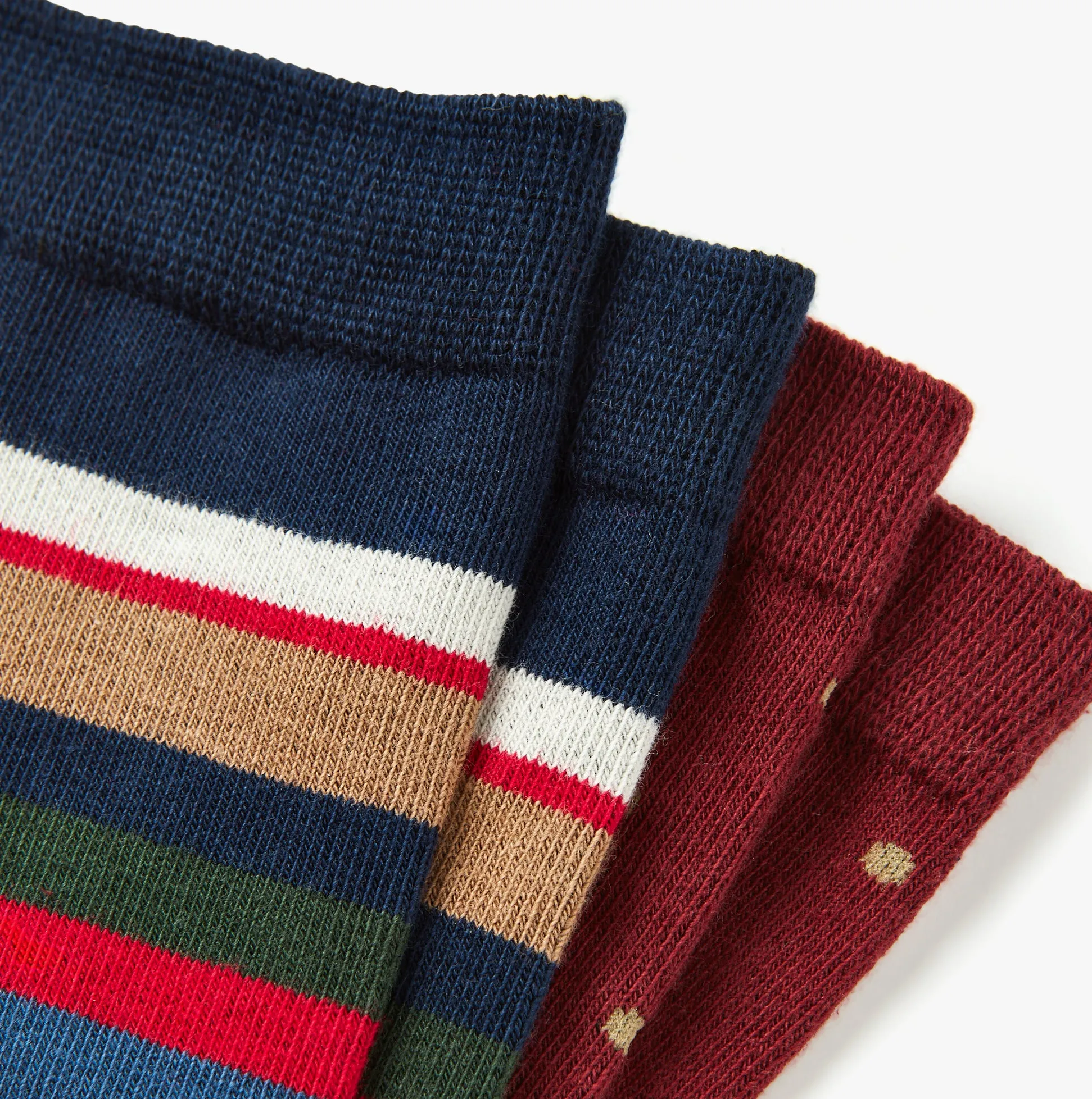 Joules KINGSBURY 2-Pack Mens Socks Stripe Red sold by House of Slippers product image thumbnail 3