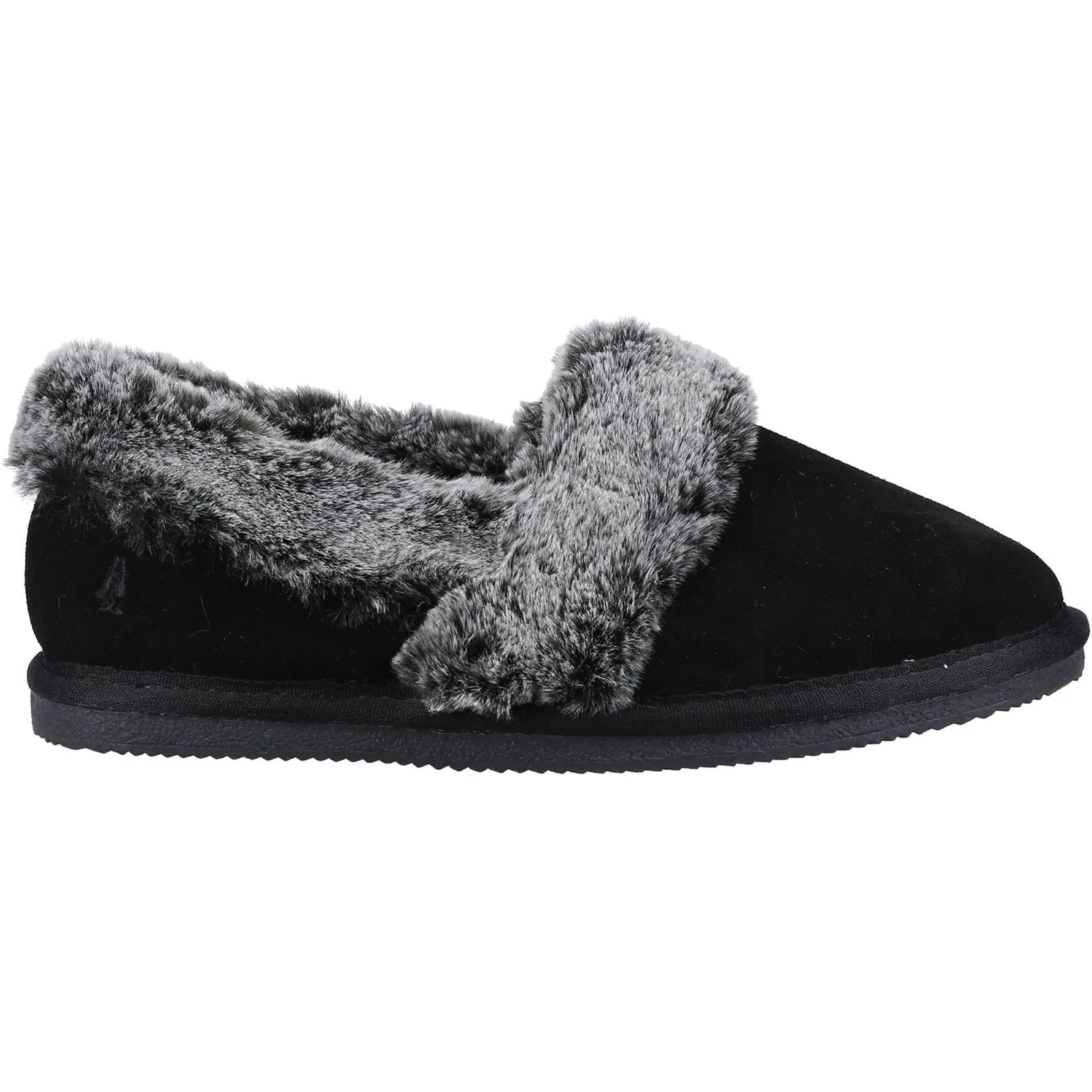 Hush Puppies ARIEL Womens Slippers Black sold by House of Slippers