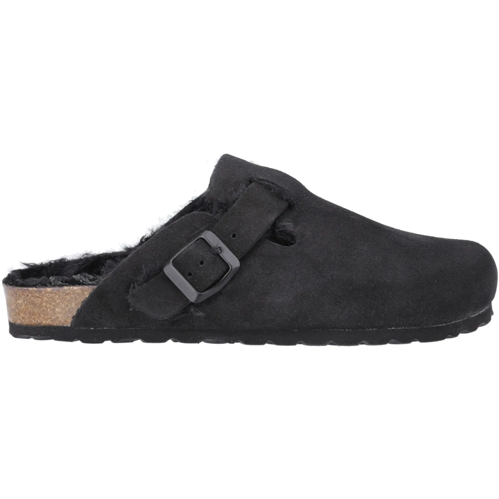 Hush Puppies JADE Womens Slippers Black sold by House of Slippers