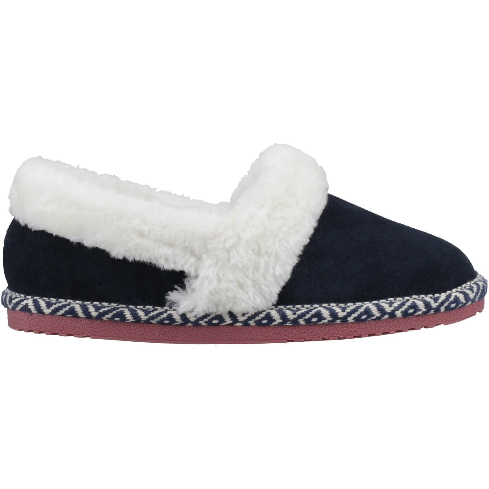 Hush Puppies ARIEL Womens Slippers Navy sold by House of Slippers