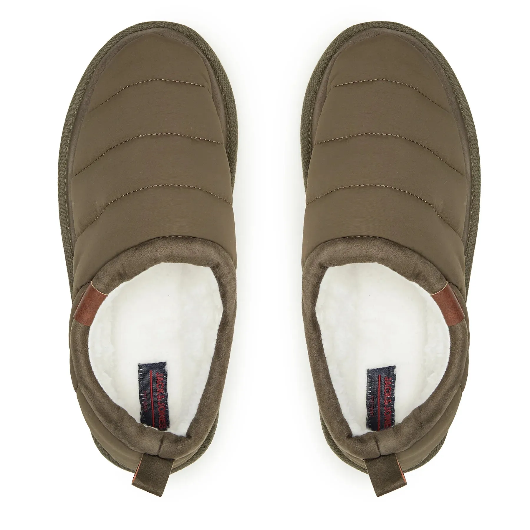 Jack & Jones PUFF MULE Mens Mule Sandals Dark Olive sold by House of Slippers product image thumbnail 3