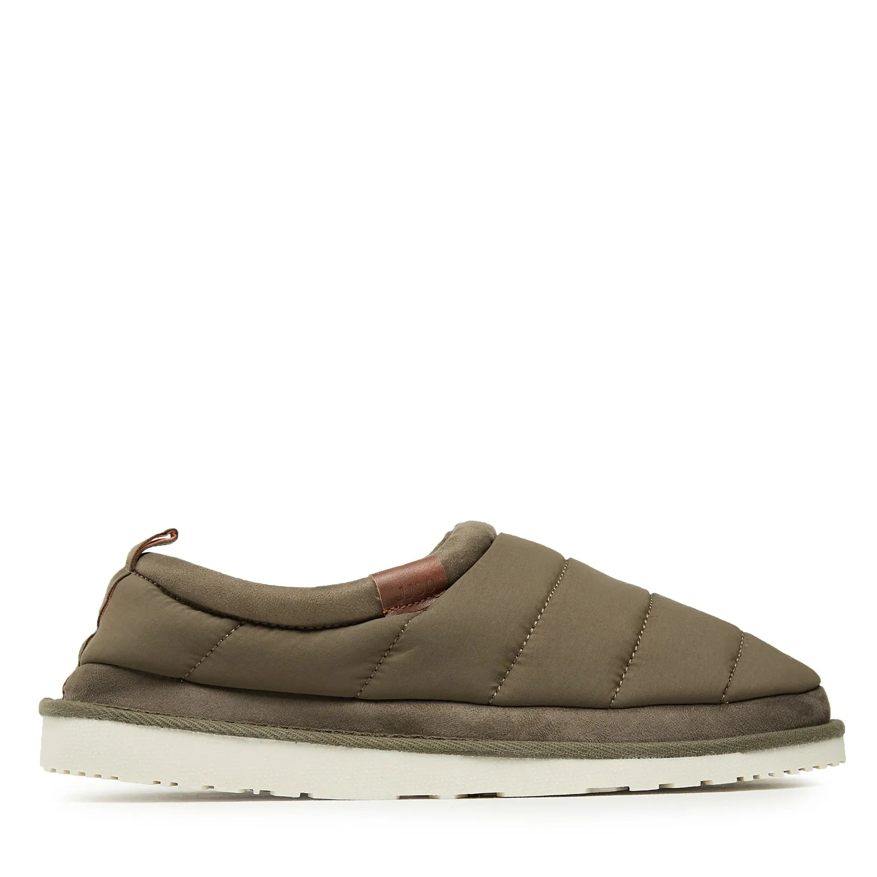 Jack & Jones PUFF MULE Mens Mule Sandals Dark Olive sold by House of Slippers