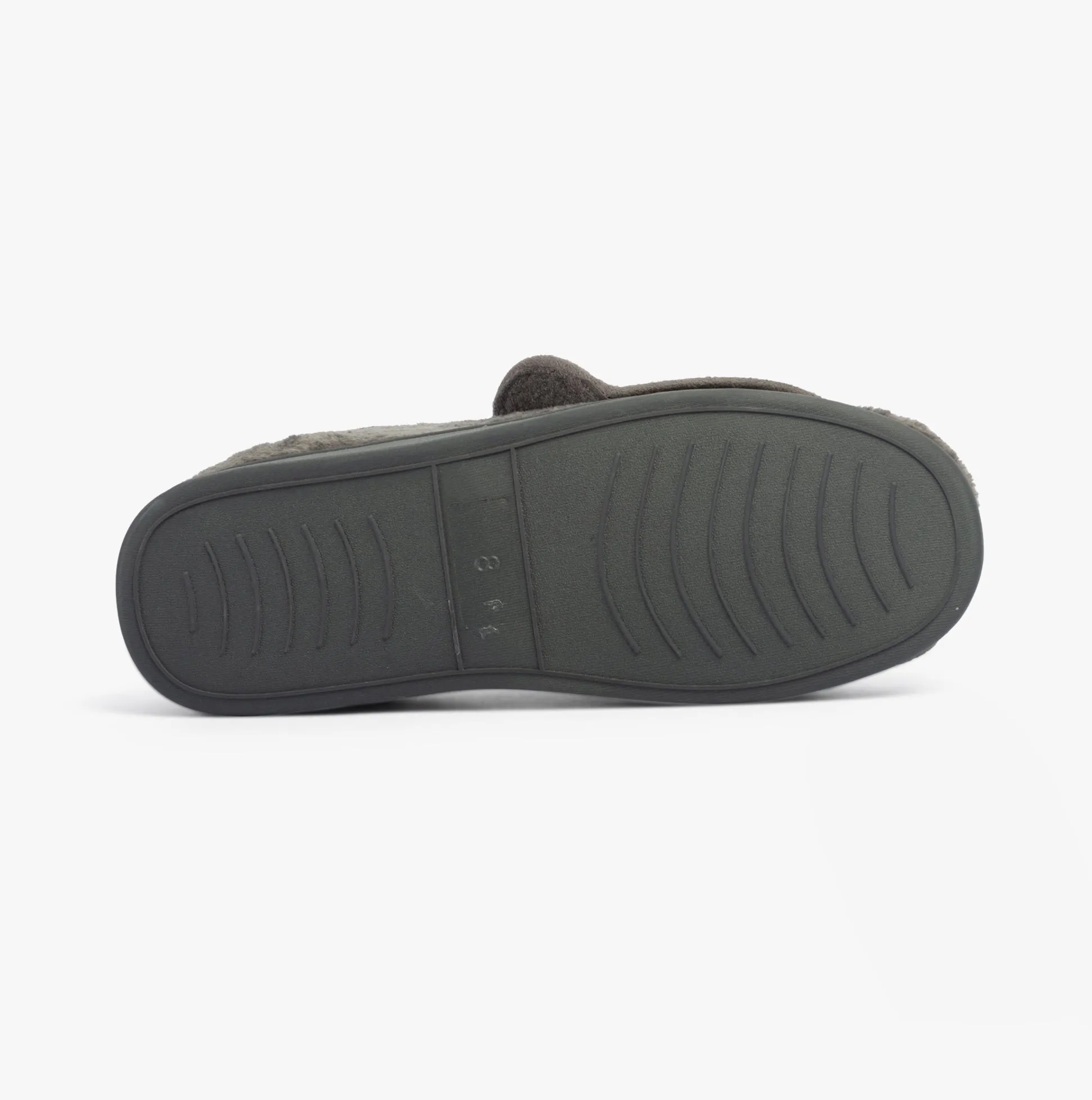 DR VELVIT Mens Slippers Grey sold by House of Slippers product image thumbnail 3