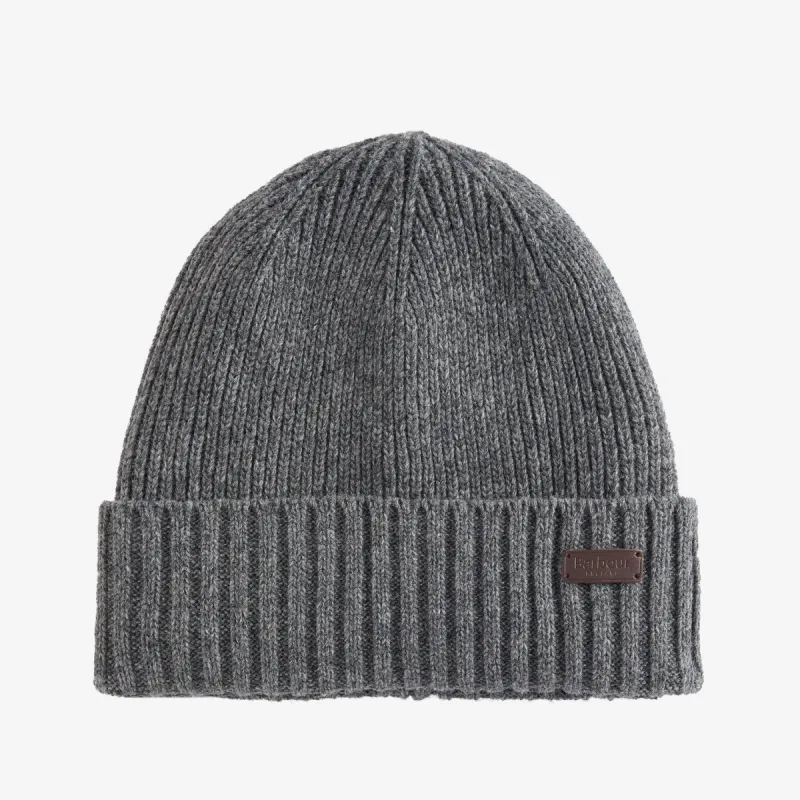 Barbour CARLTON Mens Beanie Grey sold by House of Slippers